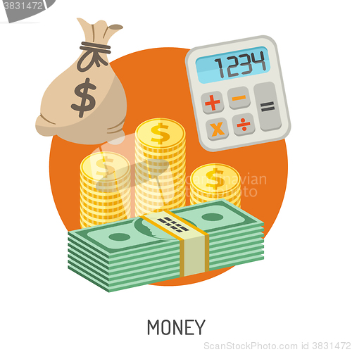 Image of Money and Finance Flat Icons