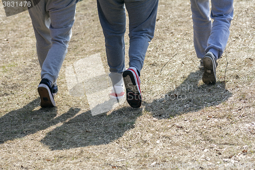 Image of People Walking outside