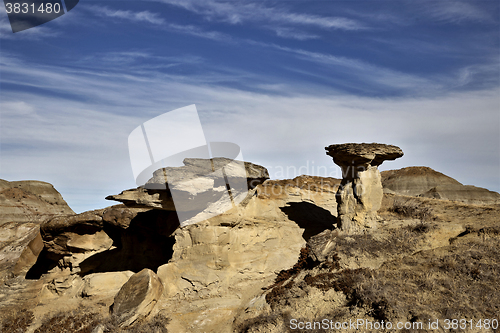 Image of Badlands Alberta  hoo doo