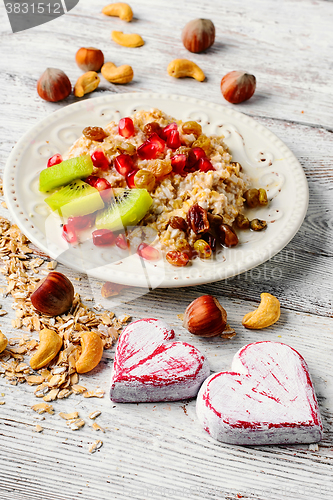 Image of Dish of oat flakes