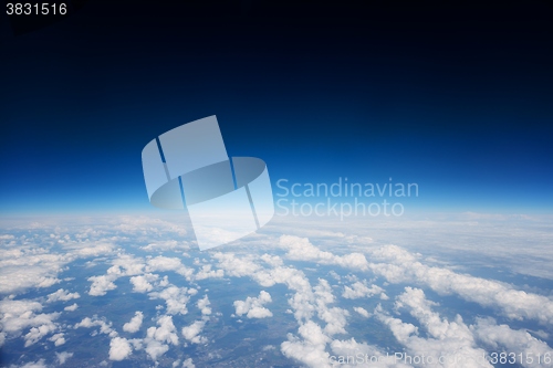 Image of Aerial view of some clouds