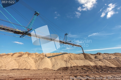 Image of Large excavator machine in the mine