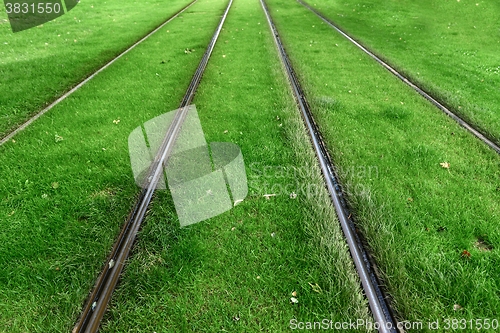 Image of Cargo trains in old train depot