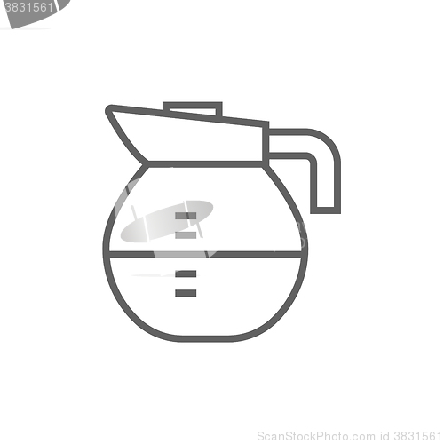 Image of Carafe line icon.