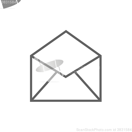 Image of Envelope line icon.