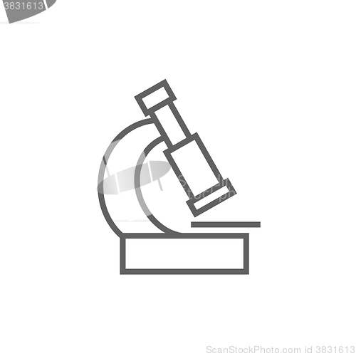 Image of Microscope line icon.