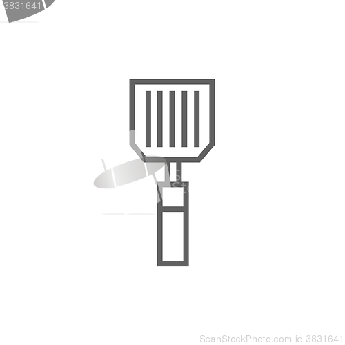 Image of Kitchen spatula line icon.