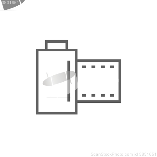 Image of Camera roll line icon.