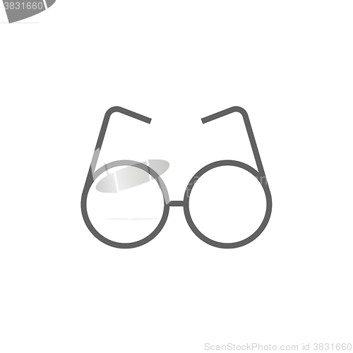 Image of Eyeglasses line icon.