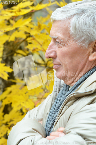 Image of Senior man thinking