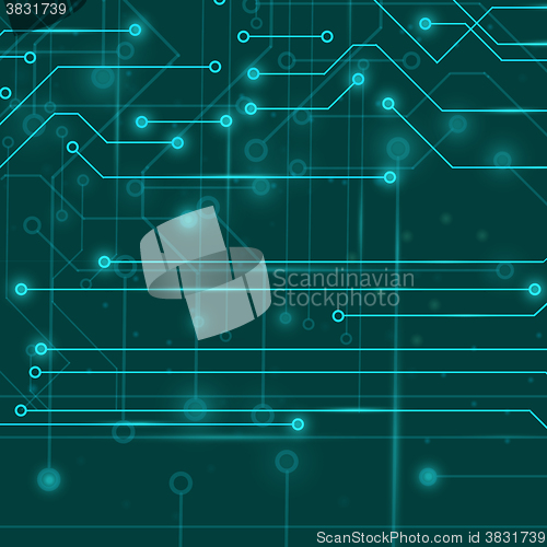 Image of Modern Computer Technology  Background.