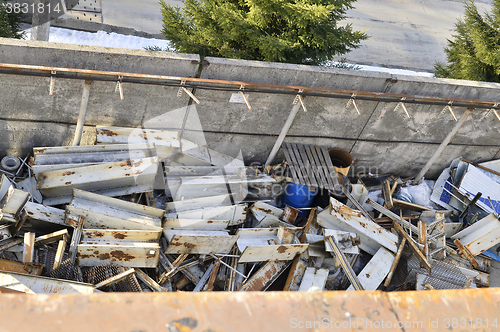 Image of Storage of metal waste production