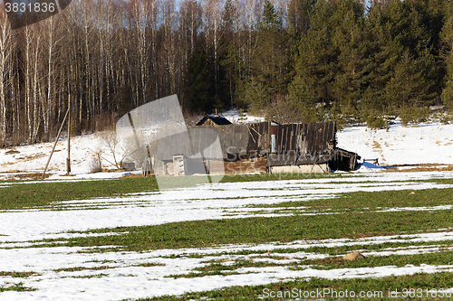 Image of winter season, the snow  