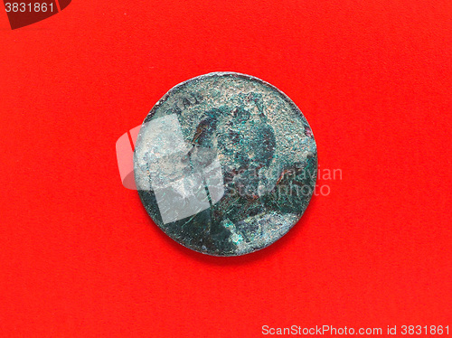 Image of Ancient rusted coin