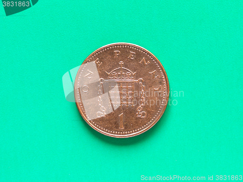 Image of GBP Pound coin - 1 Penny