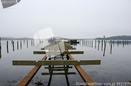 Image of building a new pier on the water