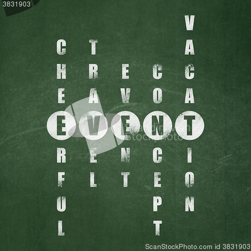 Image of Holiday concept: Event in Crossword Puzzle