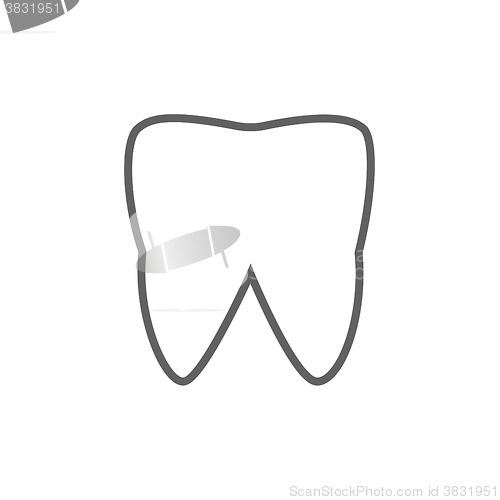 Image of Tooth line icon.