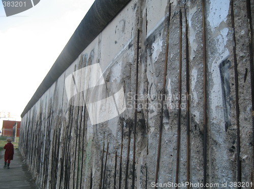 Image of Walking along remains of the Berlin Wall