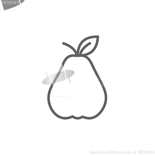 Image of Pear line icon.