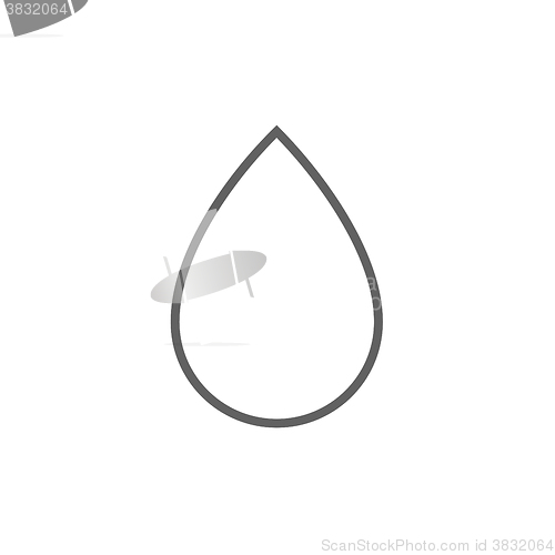 Image of Water drop line icon.