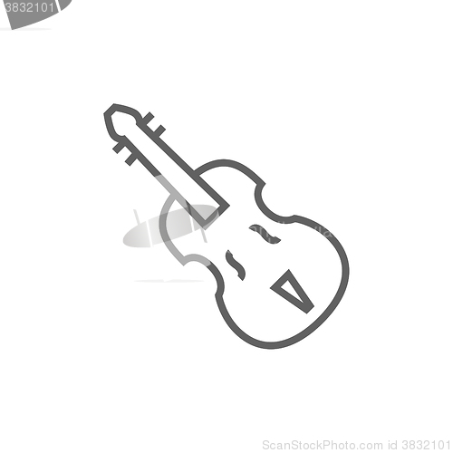 Image of Cello line icon.