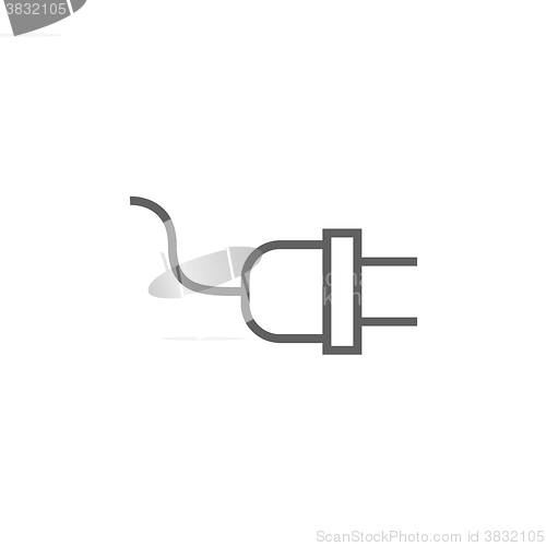 Image of Plug line icon.