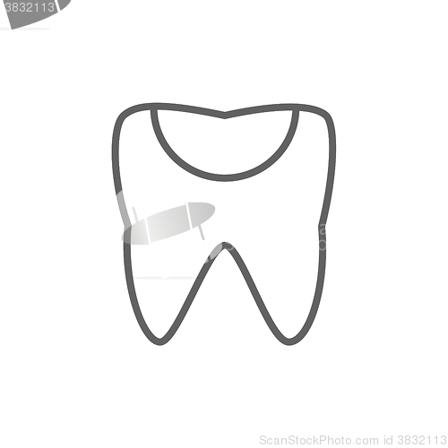 Image of Tooth decay line icon.