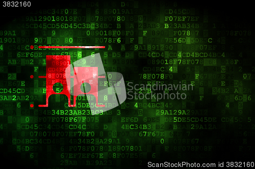 Image of Political concept: Election on digital background