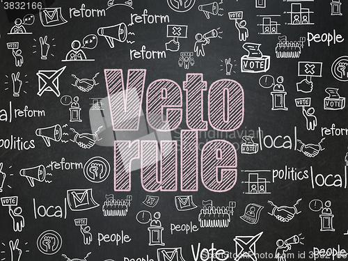 Image of Political concept: Veto Rule on School Board background