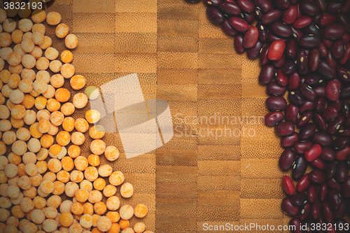 Image of colorful bean and pea