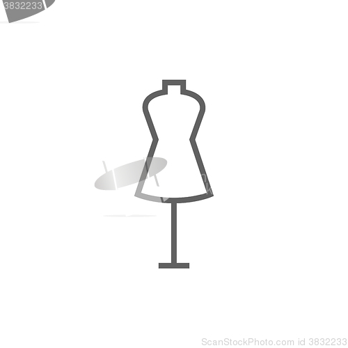 Image of Mannequin line icon.