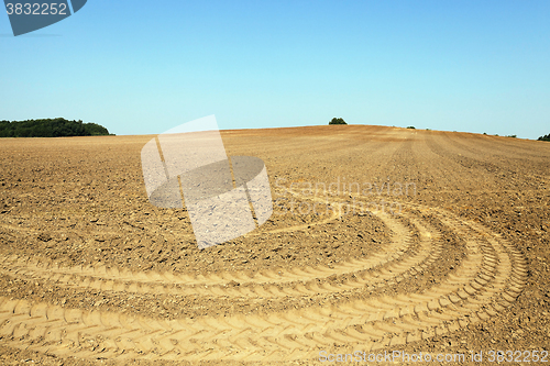 Image of plowed land, summer  