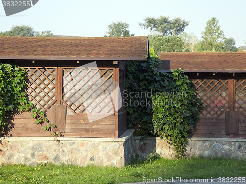 Image of old wooden house  