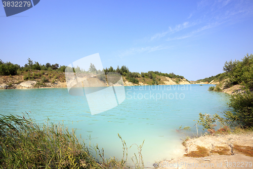 Image of artificial lake , Belarus