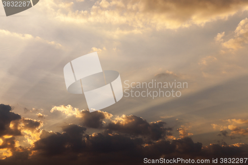 Image of the sky during sunset  