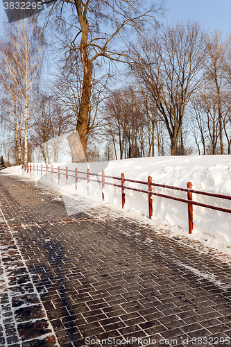 Image of winter season, the snow  