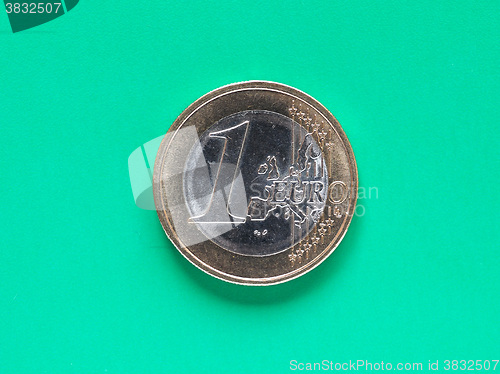 Image of One Euro coin money