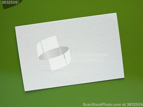Image of Blank paper tag label