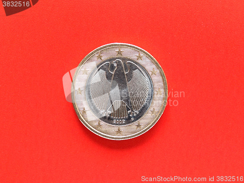 Image of One Euro coin money