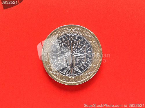 Image of One Euro coin money