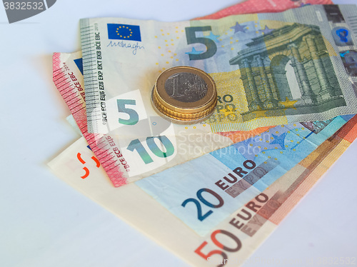 Image of Euro coins and notes