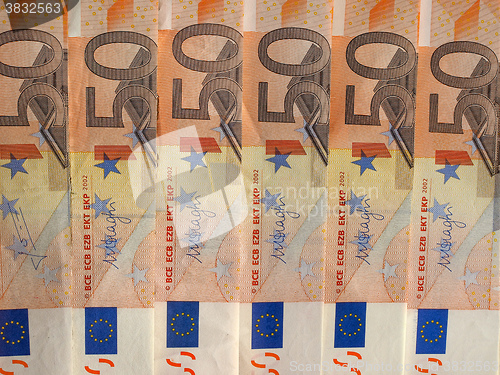 Image of Fifty Euro notes