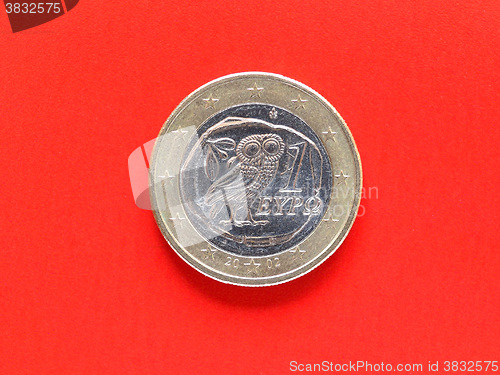 Image of One Euro coin money