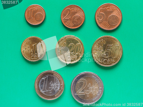 Image of Euro coins money