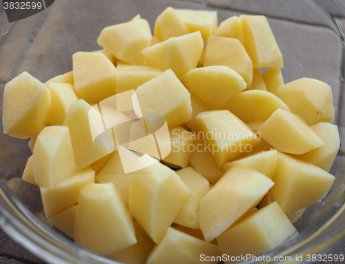 Image of Diced potato vegetables