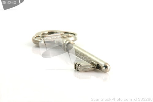 Image of retro key isolated