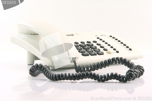 Image of white telephone