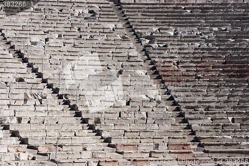Image of ancient theater texture hor