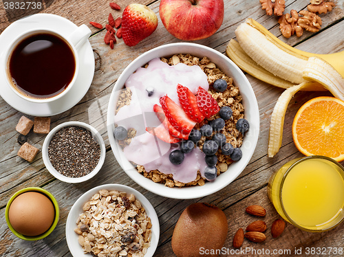 Image of healthy breakfast ingredients